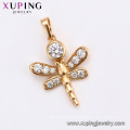 33388 Xuping latest gold jewelry designs personalized animal bee pendant luxury geometric jewelry